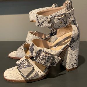 Steve Madden snake print sandals